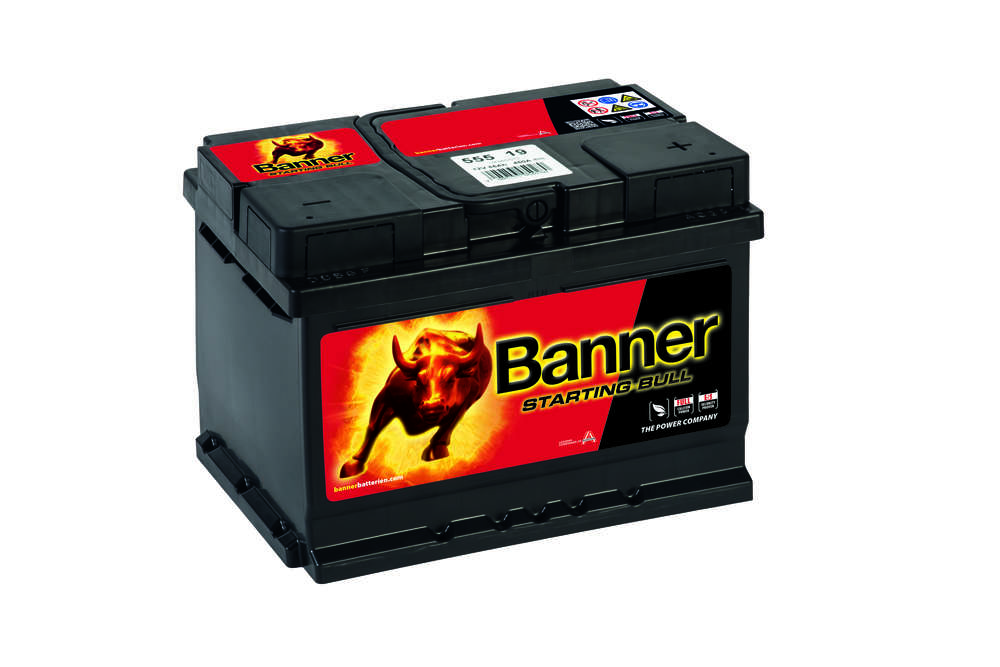 Autobaterie Banner STARTING BULL 12V 55Ah 450A (555 19)