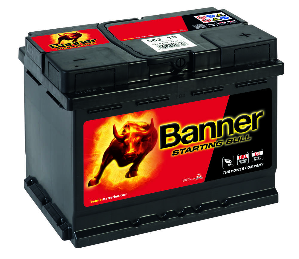 Autobaterie Banner STARTING BULL 12V 62Ah 510A (562 19)