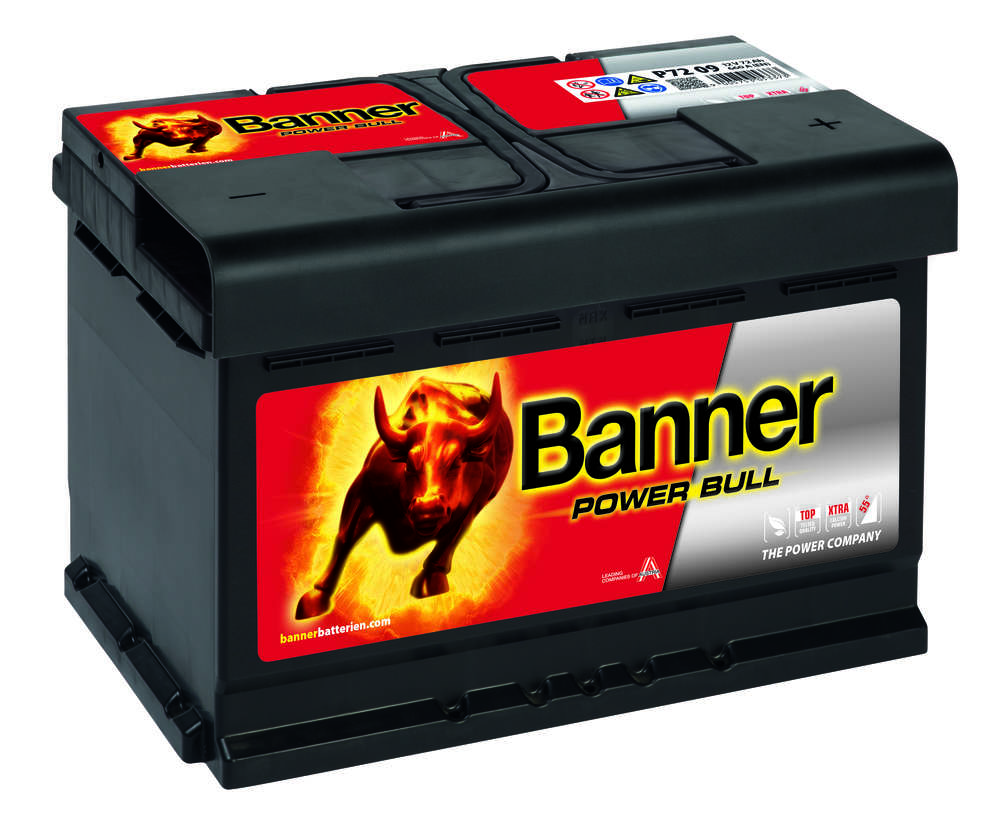 Autobaterie Banner POWER BULL 12V 72Ah 670A (P72 09)