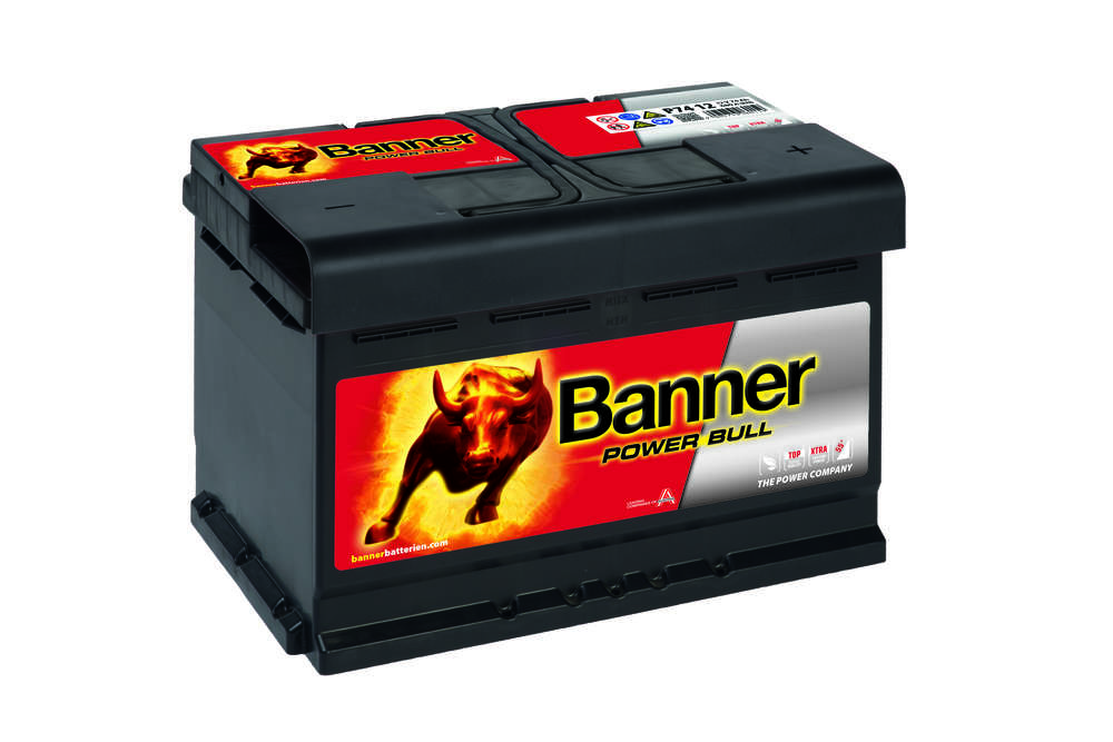 Autobaterie Banner POWER BULL 12V 74Ah 680A (P74 12)