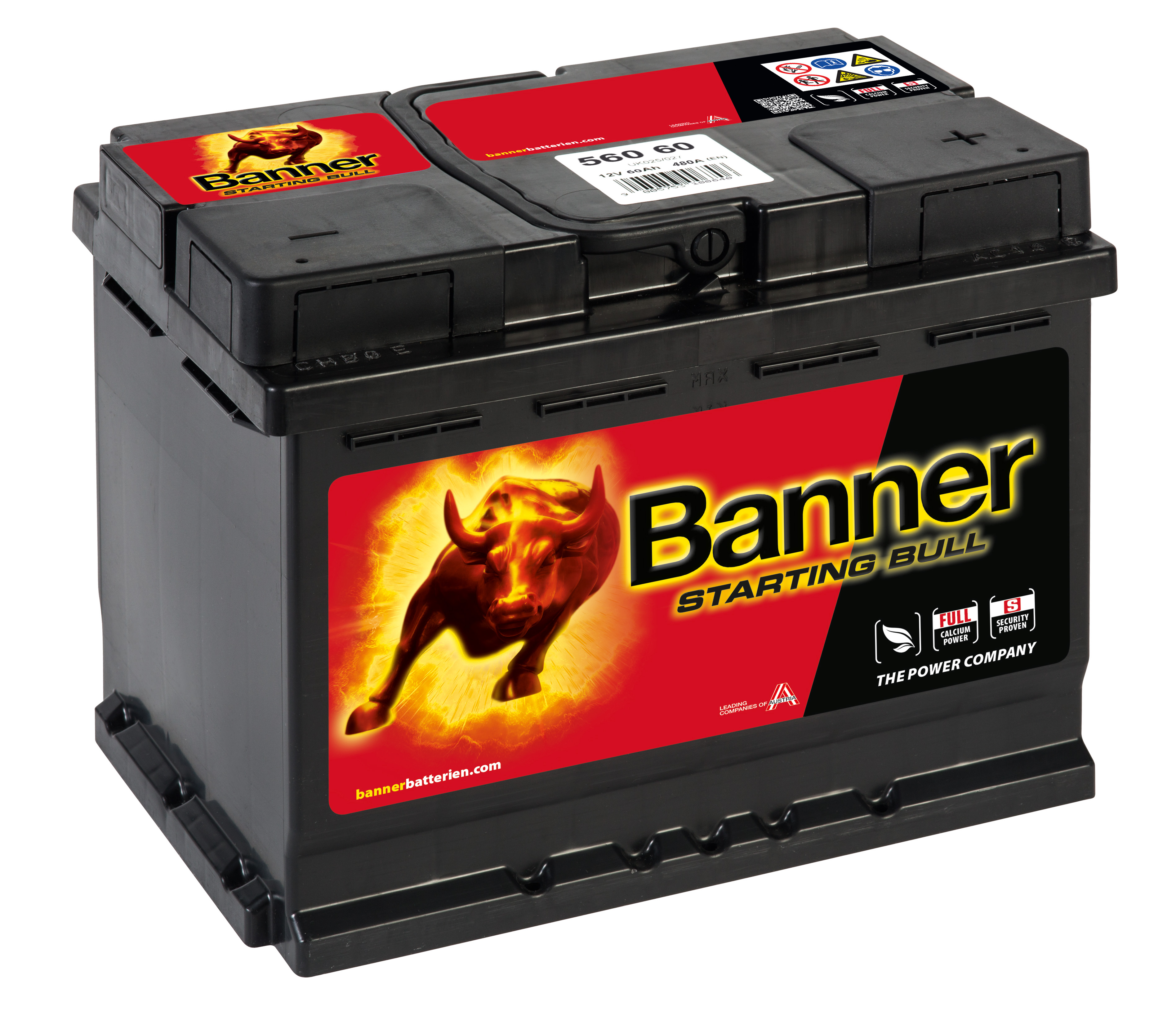 Autobaterie Banner STARTING BULL 12V 60Ah 480A (560 60)