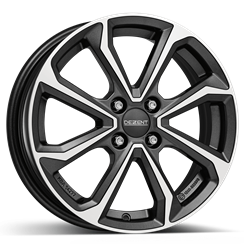 DEZENT KT dark 6x16 4x100 ET49 CB54,1